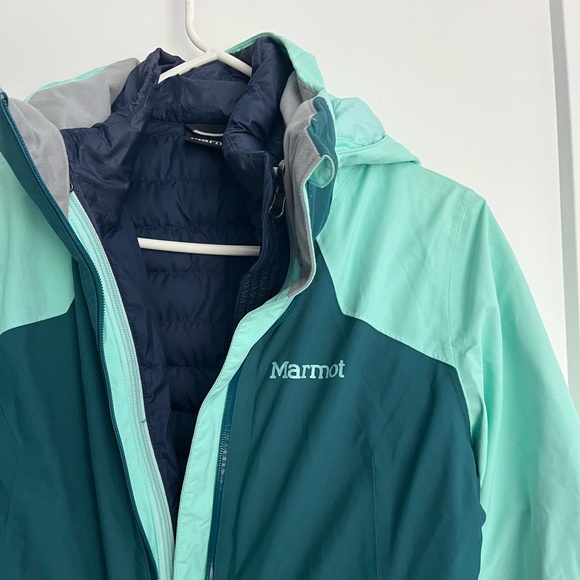 Marmot two in one ski jacket with puffer - Picture 2 of 10